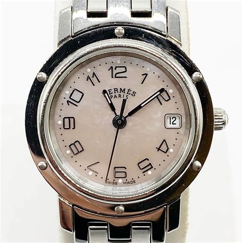 Hermès Clipper Watch Stainless Steel CL4.210 Quartz Ladies 